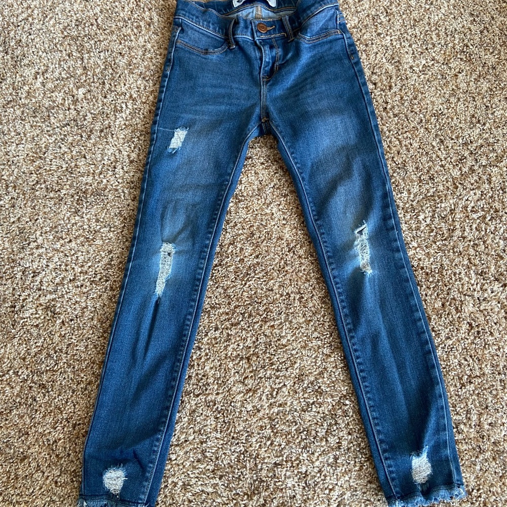 Old Navy Ballerina Denim Leggings (girls 8)